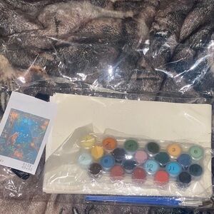 Paint by Numbers Kit with Canvas and Paints